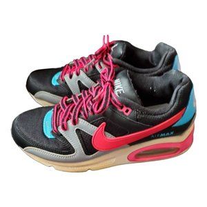 WOMEN'S NIKE AIR MAX COMMAND 397690-010 BLACK PINK GRAY RUNNING SHOES SIZE 7.5